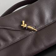 Okify Bottega Veneta Andiamo Clutch Bag Dark Brown Lambskin 31x13x3cm - 2