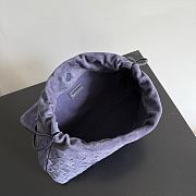 Okify Bottega Veneta Giorno Bag Purple Suede 33x19x8cm - 5