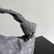 Okify Bottega Veneta Large Jodie Bag Gray Suede 48x40x16cm - 5