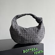 Okify Bottega Veneta Large Jodie Bag Gray Suede 48x40x16cm - 3
