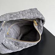 Okify Bottega Veneta Large Jodie Bag Gray Suede 48x40x16cm - 2