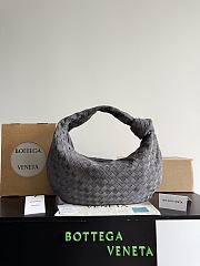 Okify Bottega Veneta Large Jodie Bag Gray Suede 48x40x16cm - 1