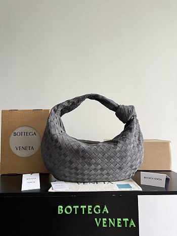 Okify Bottega Veneta Large Jodie Bag Gray Suede 48x40x16cm