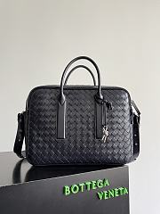 Okify Bottega Veneta Getaway Briefcase Black 39x28.5x8cm - 4