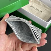 Okify Bottega Veneta Silver Card Holder 10x8x0.5cm - 2