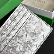 Okify Bottega Veneta Silver Card Holder 10x8x0.5cm - 6
