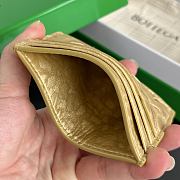Okify Bottega Veneta Gold Card Holder 10x8x0.5cm - 3