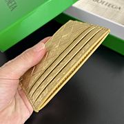 Okify Bottega Veneta Gold Card Holder 10x8x0.5cm - 2