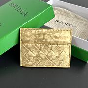 Okify Bottega Veneta Gold Card Holder 10x8x0.5cm - 6