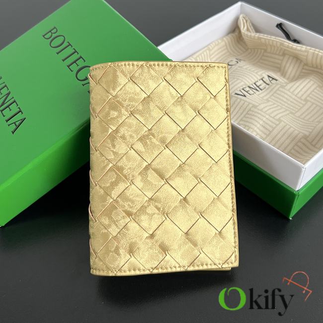 Okify Bottega Veneta Gold Wallet 13.3x9.5cm - 1