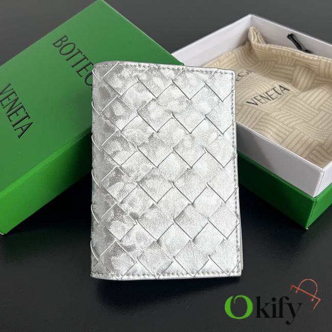 Okify Bottega Veneta Silver Wallet 13.3x9.5cm - 1