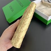 Okify Bottega Veneta Gold Zipper Bi-fold Wallet 14.5x9.5cm - 4
