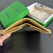 Okify Bottega Veneta Gold Zipper Bi-fold Wallet 14.5x9.5cm - 3
