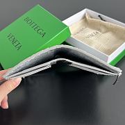 Okify Bottega Veneta Silver Zipper Bi-fold Wallet 14.5x9.5cm - 5