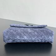 Okify Bottega Veneta Giorno Bag Blue Suede 33x19x8cm - 2