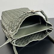 Okify Bottega Veneta Andiamo Bucket Bag Olive Green 25x18.5x11cm - 2