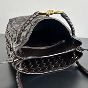Okify Bottega Veneta Andiamo Bucket Bag Dark Brown 25x18.5x11cm - 3