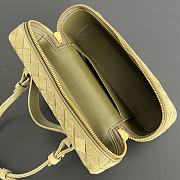Okify Bottega Veneta Bang Bang Vanity Case Bag Olive Green Suede 22x12.5x5cm - 5