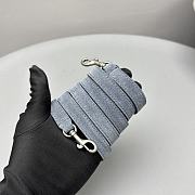 Okify Balenciaga Rodeo Medium Bag Dusty Blue Suede 34x11x24cm - 5