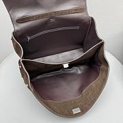 Okify Balenciaga Rodeo Medium Bag Brown Crocodile Suede 34x11x24cm - 5