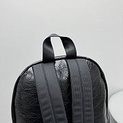 Okify Balenciaga Black Waxed Lambskin Backpack 47x35x20cm - 3