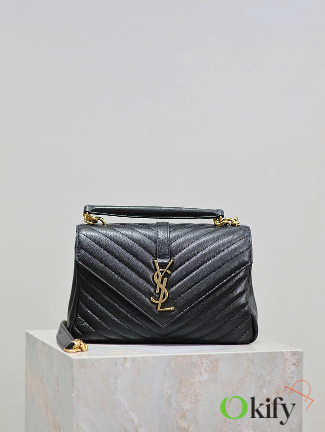 Okify YSL Monogram College Bag Black 24x17x6.5cm - 1