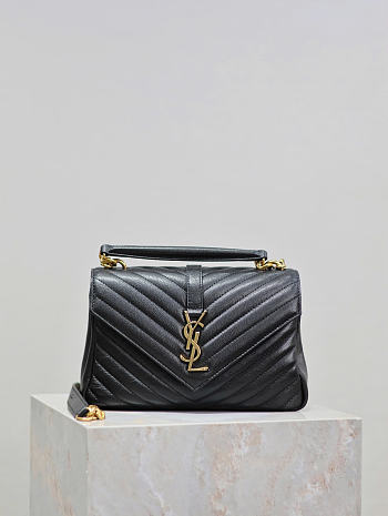 Okify YSL Monogram College Bag Black 24x17x6.5cm