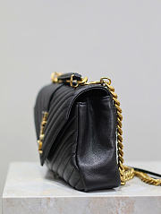 Okify YSL Monogram College Bag Black 24x17x6.5cm - 6