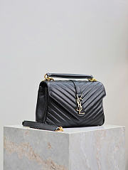 Okify YSL Monogram College Bag Black 24x17x6.5cm - 5