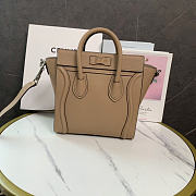 Okify Celine Micro Luggage Bag Brown 20x20x10cm - 4