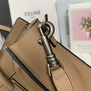 Okify Celine Micro Luggage Bag Brown 20x20x10cm - 2