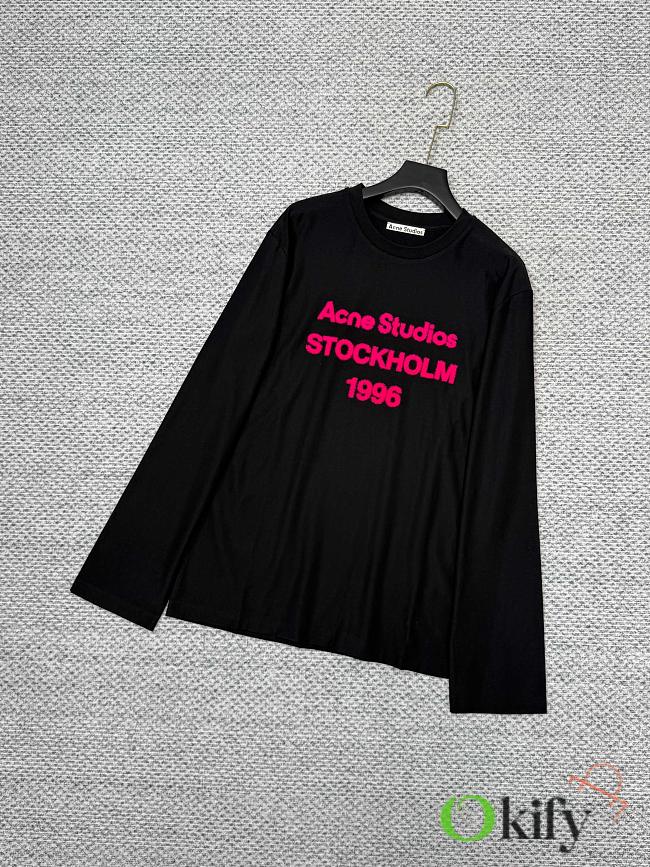 Okify Acne Studio Black Long Sleeve T-shirt  - 1