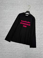 Okify Acne Studio Black Long Sleeve T-shirt  - 1