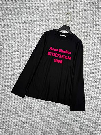 Okify Acne Studio Black Long Sleeve T-shirt 