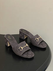 Okify Gucci Horsebit Dark Brown Sandals 5.5cm - 1