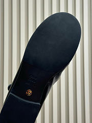 Okify MiuMiu Black Loafers With Straps - 6