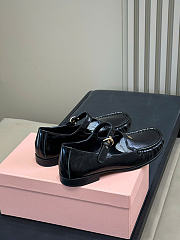 Okify MiuMiu Black Loafers With Straps - 5