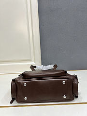 Okify Prada Dark Brown Leather Bag 32x19x12cm - 3