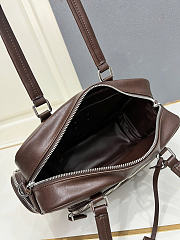 Okify Prada Dark Brown Leather Bag 32x19x12cm - 6