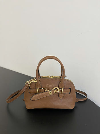 Okify MiuMiu Adventure Mini Bag Brown 21x13x8cm