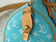 Okify Louis Vuitton Speedy 25 Bag Blue Turquoise M11561 25x15x15cm - 6