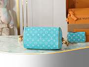 Okify Louis Vuitton Speedy 25 Bag Blue Turquoise M11561 25x15x15cm - 2