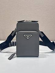 Okify Prada Phone Bag Gray 2ZH126 18x12x4cm - 1
