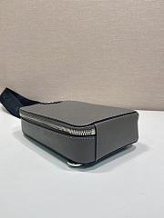 Okify Prada Brique Saffiano Chest Bag Gray 2VZ106 20x14x5cm - 3