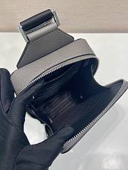 Okify Prada Brique Saffiano Chest Bag Gray 2VZ106 20x14x5cm - 6