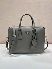 Okify Prada Gray Briefcase Bag 2VE0368 37x28x3.5cm - 1