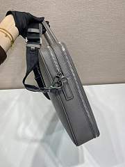 Okify Prada Gray Briefcase Bag 2VE022 38x28x6.5cm - 5