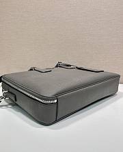 Okify Prada Gray Briefcase Bag 2VE022 38x28x6.5cm - 3