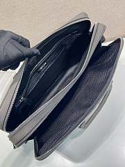 Okify Prada Gray Briefcase Bag 2VE022 38x28x6.5cm - 2