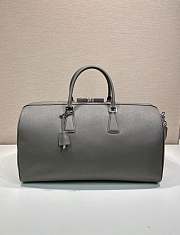 Okify Prada Saffiano Duffle Bag Gray 2VC018 50x27.5x25cm - 4